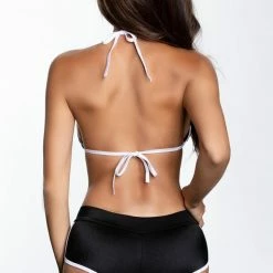 Midnight Ballerina Dance Wear Retro Lycra Tri-Top