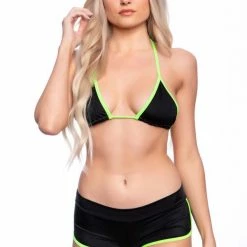 Midnight Ballerina Dance Wear Retro Lycra Tri-Top