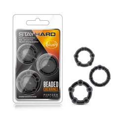 Blush StayHard Beaded Cockrings