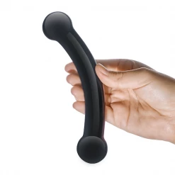 Glas Double Bull Black Dildo Toys