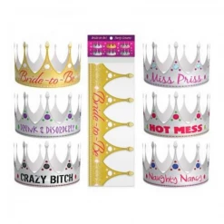 Kheper Games Bride-to-Be's Party Crowns Bachelorette