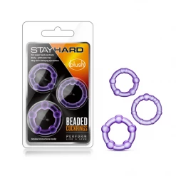 Blush StayHard Beaded Cockrings