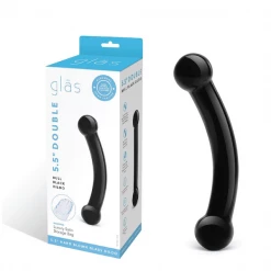 Glas Double Bull Black Dildo Toys
