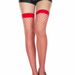 Music Legs Hosiery Mini Diamond Net Spandex Thigh Highs