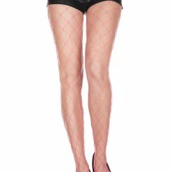 Music Legs Diamond Net Spandex Pantyhose Hosiery
