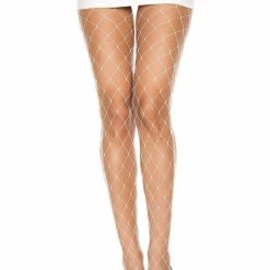 Music Legs Diamond Net Spandex Pantyhose Hosiery