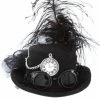 The Chocolate Walrus Accessories Black Mini Steampunk Hat