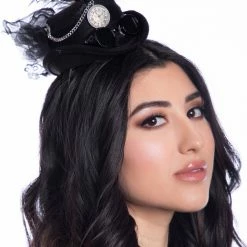 The Chocolate Walrus Accessories Black Mini Steampunk Hat