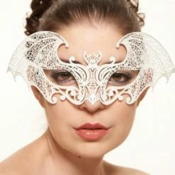 Kayso White Bat Metal Mask Accessories