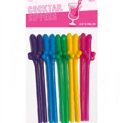 Chocolate Walrus Cocktail Sipper Straws